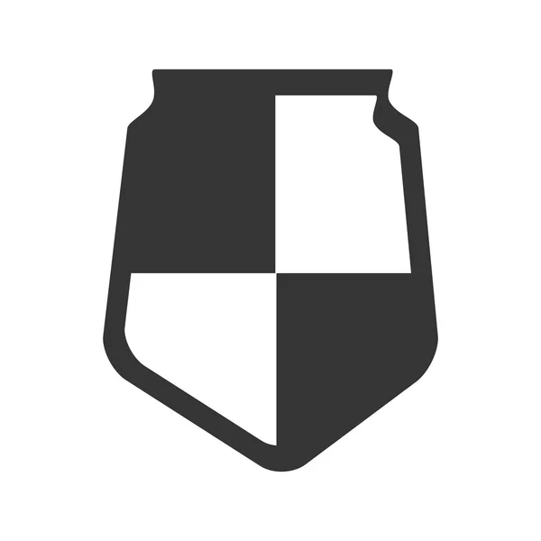 Shield Insignia bescherming pictogram vectorafbeelding — Stockvector