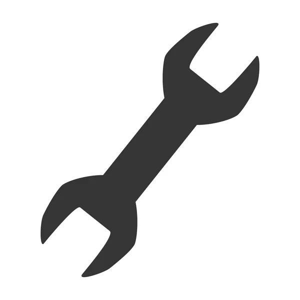 Llave herramienta reparación icono vector gráfico — Vector de stock