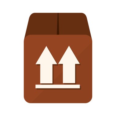kutu paket üst simge vektör grafiği