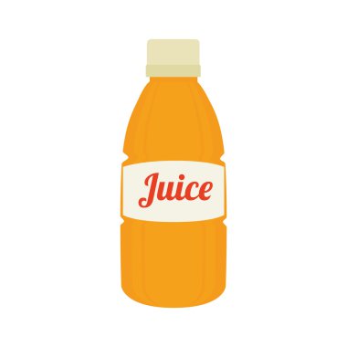 şişe portakal suyu simgesi vektör grafik