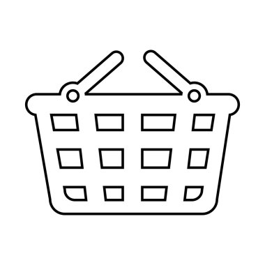 sepet süpermarket simge vektör grafik taşımak