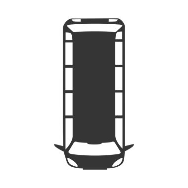 van araç üst simge vektör grafik