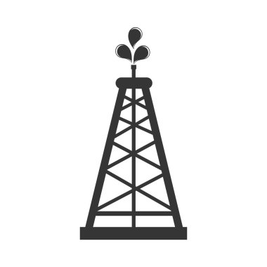 petrol kulesi dilling simge vektör grafiği