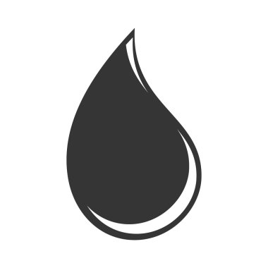 damla petrol siyah simge vektör grafiği