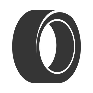 Lastik yol tekerlek vektör grafik simge