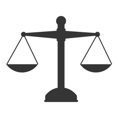 ölçek hukuk ağırlık vektör grafik simge