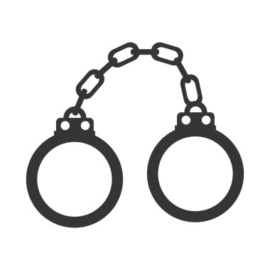 Kelepçelerin el metal vektör grafik simgesi