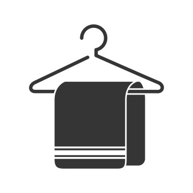 otel simge vektör grafiği havlu askısı