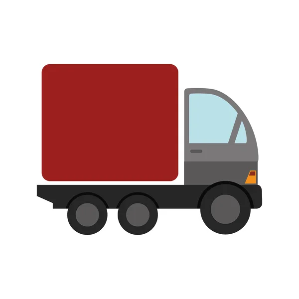 Camion cargo livraison icône vectoriel graphique — Image vectorielle