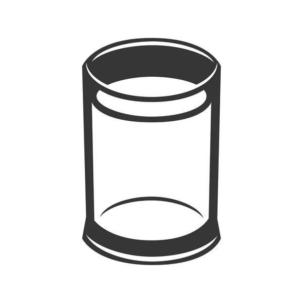 Glas trinken Flüssigkeit Symbol Vektorgrafik — Stockvektor