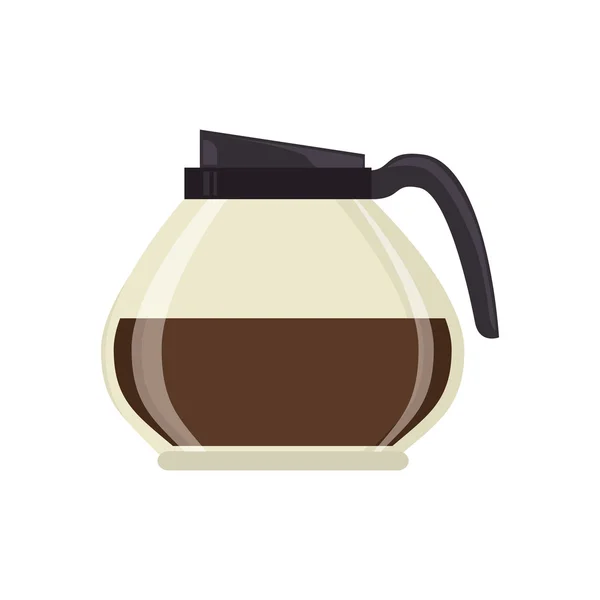 Kaffeekanne Café Symbolvektorgrafik — Stockvektor