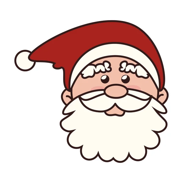 Noël visage santa claus icône vectoriel graphique — Image vectorielle