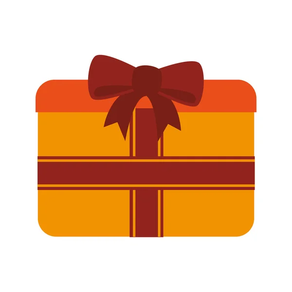 Gift box ribbon icon vector graphic — Stock Vector