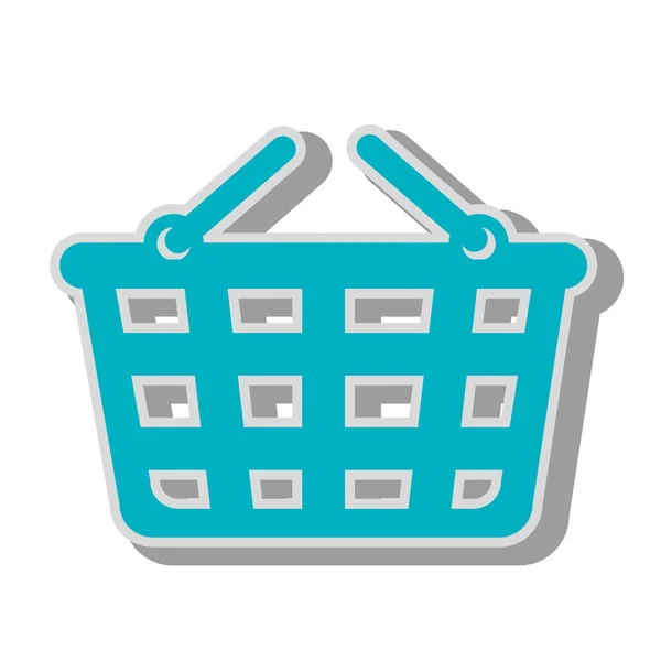 Graficzny ikona Kosz supermarket nosić wektor — Wektor stockowy