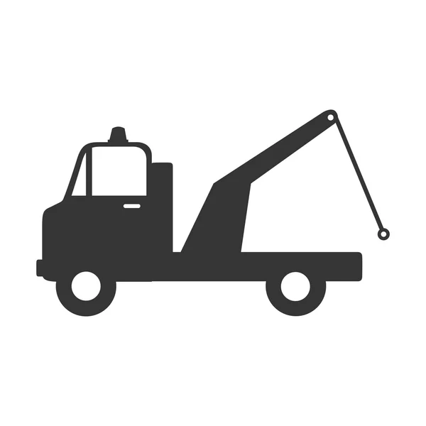 Cargo ciężarówka dźwig ikona wektor — Wektor stockowy