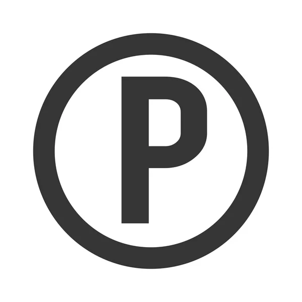 Parkeer symbool pictogram vectorafbeelding — Stockvector