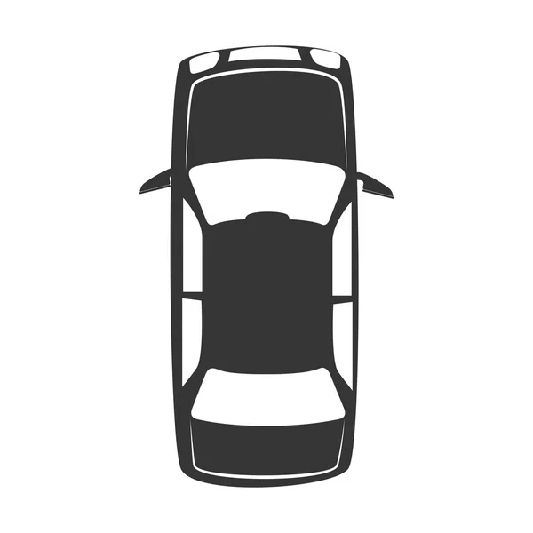 Auto voertuig top icon vectorafbeelding — Stockvector