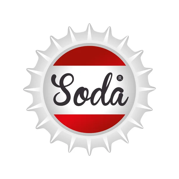 Tapa soda bebida icono vector gráfico — Archivo Imágenes Vectoriales