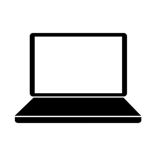 Laptop-Bildschirm Computer tragbare Technologie elektronisches Symbol Vecto — Stockvektor