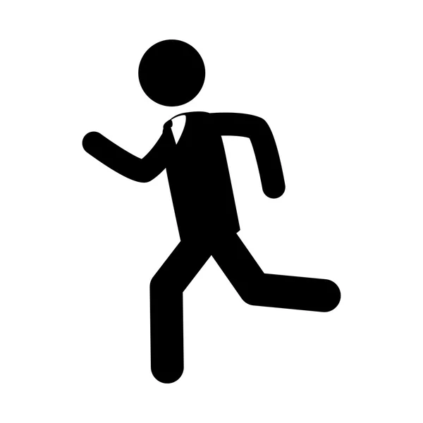 Run man speed icon vector graphic — Stock Vector