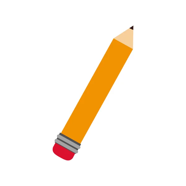 Pen write eraser school icon vector graphic — Stock Vector