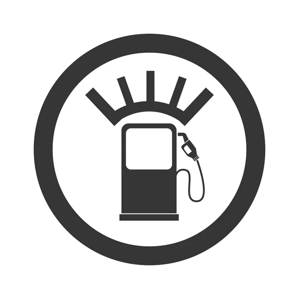 Metro icono de la bomba de combustible vector gráfico — Archivo Imágenes Vectoriales