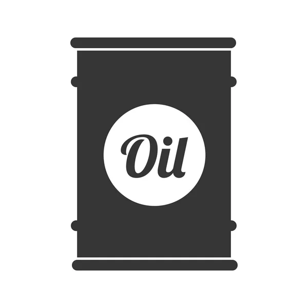 Barril de óleo pode combustível indústria ícone vetor gráfico —  Vetores de Stock