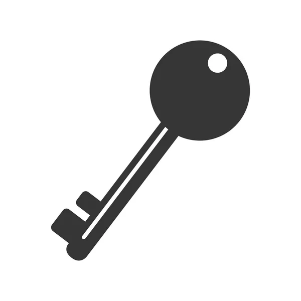 Oude sleutelvergrendeling veiligheid pictogram vectorafbeelding — Stockvector