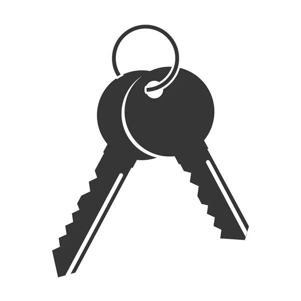钥匙锁安全两个图标矢量图形 — 图库矢量图片