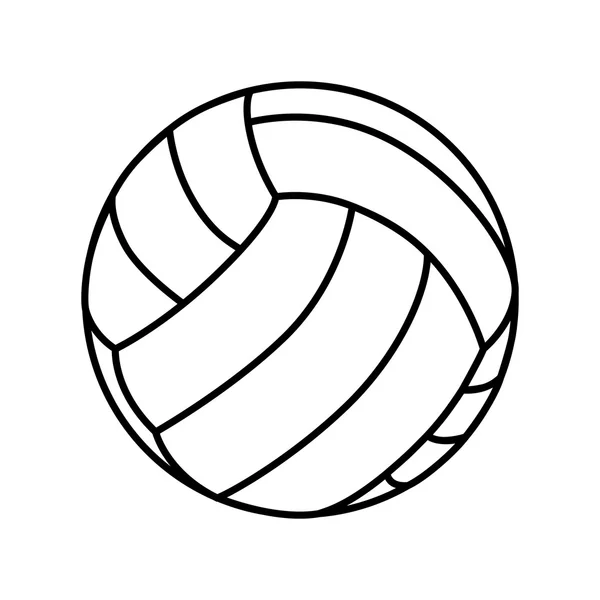 Icône graphique vectorielle de sport balle de volley-ball — Image vectorielle