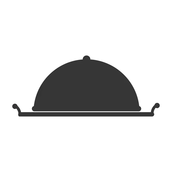 Piatto pranzo servizio icona grafica vettoriale — Vettoriale Stock