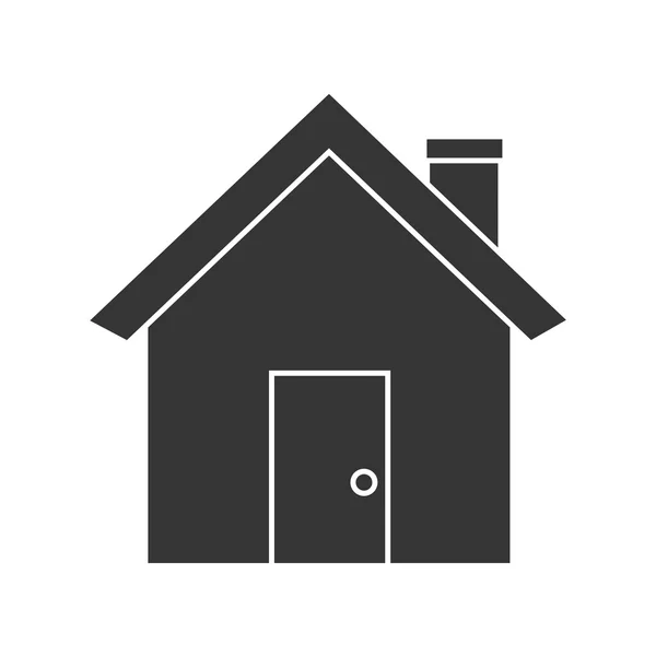 Grafikę wektorową ikonę klasyczny obiekt House — Wektor stockowy