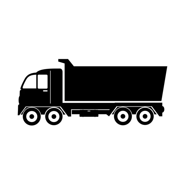 LKW-Kippladung Symbolvektorgrafik — Stockvektor