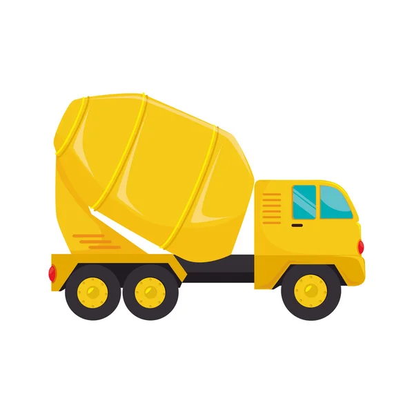 Mixer concrete truck icon vector graphic — Stock Vector