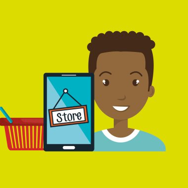 adam mağaza dijital smartphone