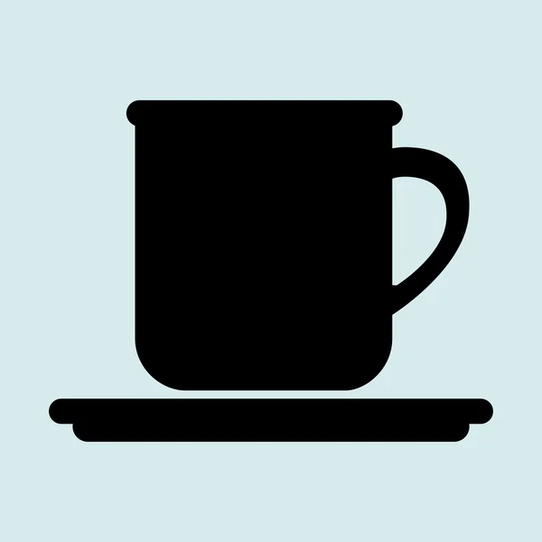 Cup plate beverage icon — Stock Vector