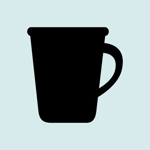 Tasse plaque boisson icône — Image vectorielle