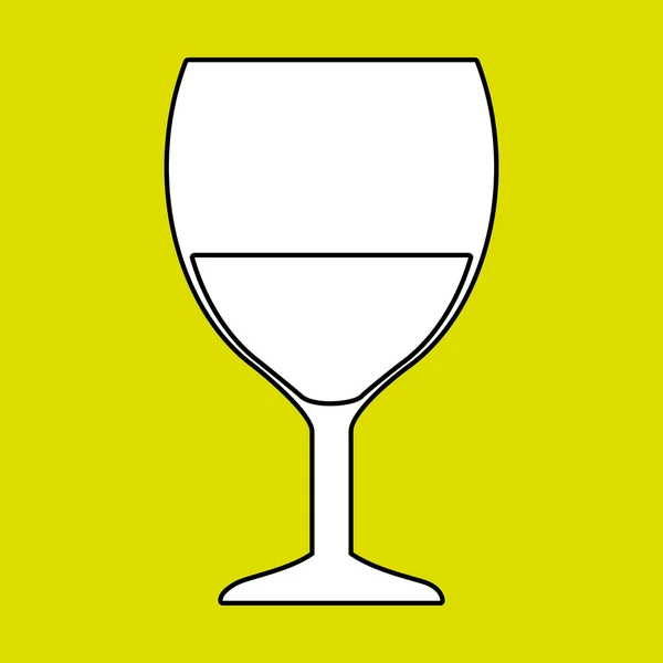 Copo bebida de vidro ícone —  Vetores de Stock
