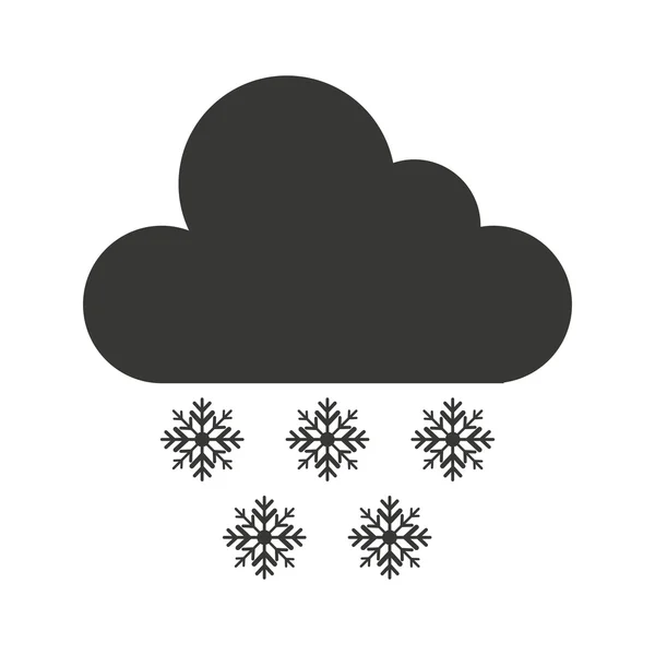 Cloud weather symbol isolated icon — Stock Vector