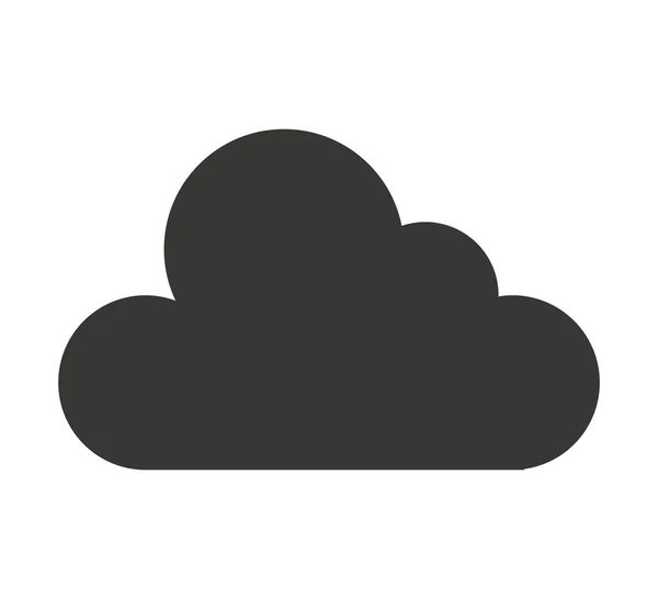 Cloud weather symbol isolated icon — Stock Vector