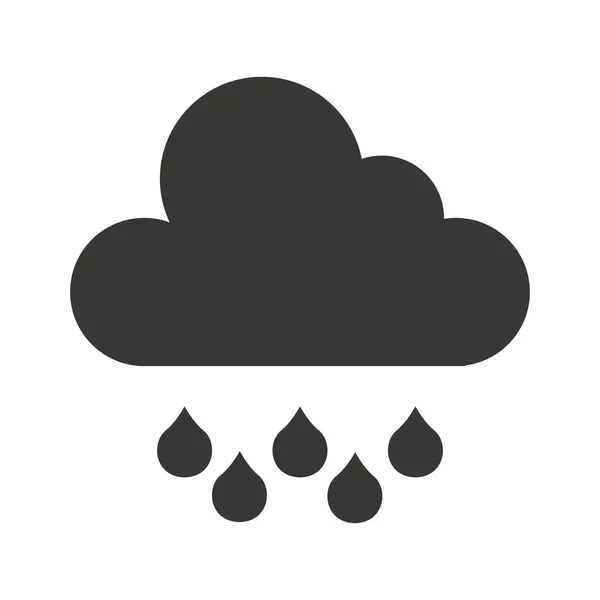 Wolken-Wetter-Symbol isoliert Symbol — Stockvektor