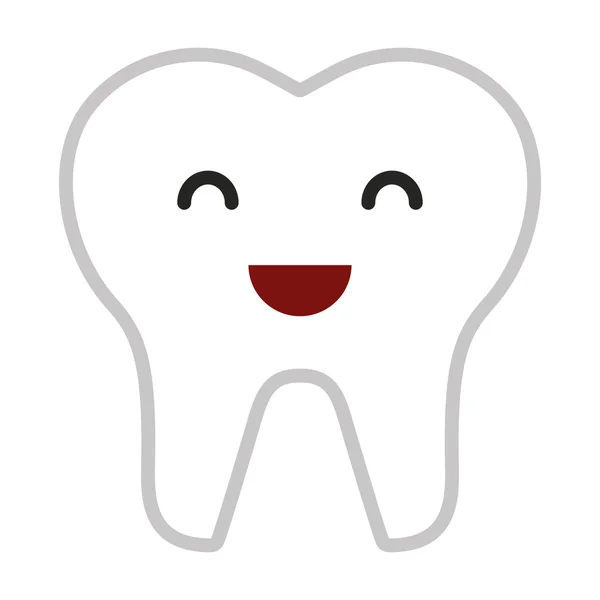 Tooth healthcare isolated icon — Stock Vector