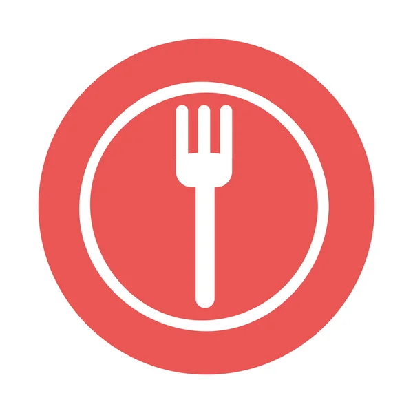 Cutlery tool isolated icon — Stock Vector