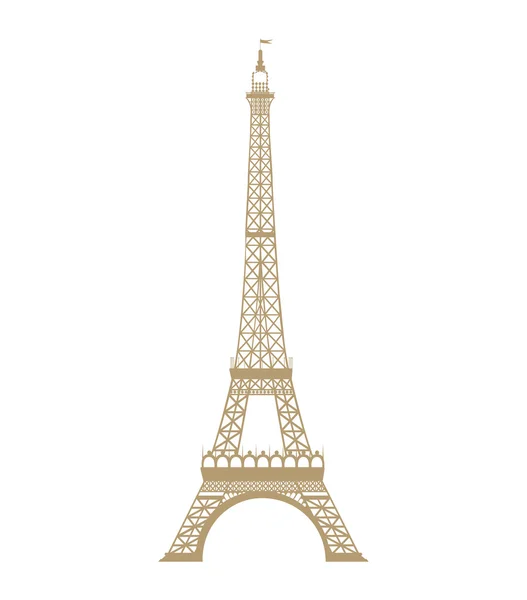 Вежа Ейфелева ізольована ікона — стоковий вектор