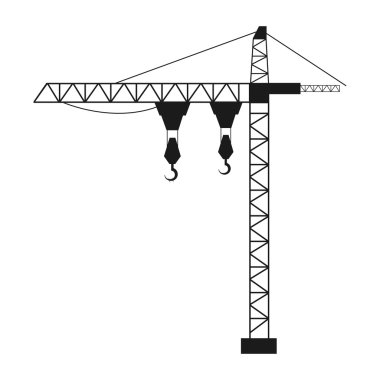 Vinç kaldırma makinesi izole simgesi