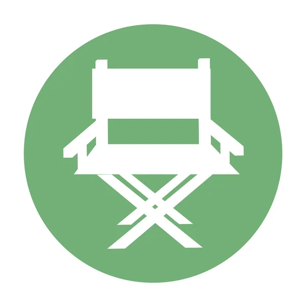 椅子上主任生产电影图标 — 图库矢量图片