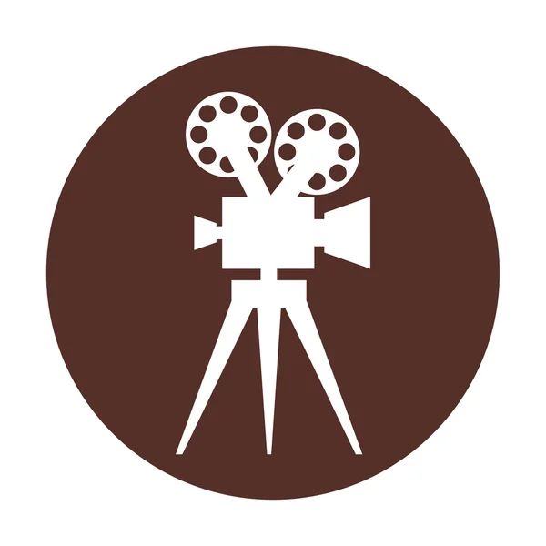 Ikona kamery filmu filmu — Wektor stockowy