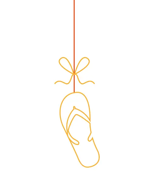 கோடை தொங்கும் கருத்து தனிமைப்படுத்தப்பட்ட ஐகான் — ஸ்டாக் வெக்டார்
