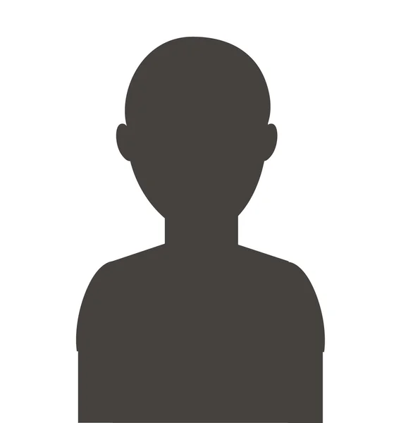 Hombre silueta masculina icono — Archivo Imágenes Vectoriales