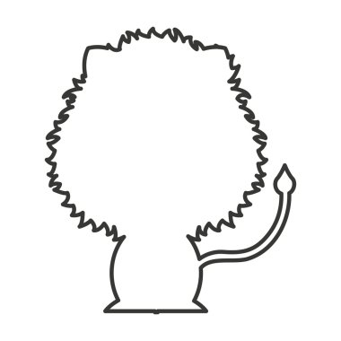 sevimli hayvan siluet simge